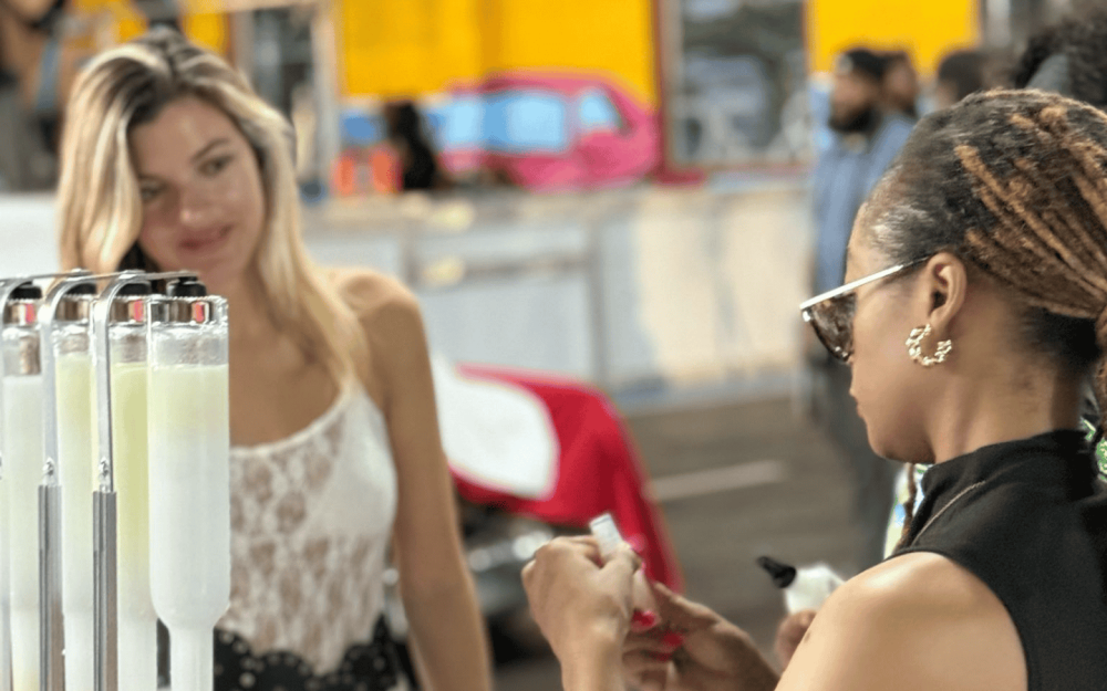 Immersed in fragrance—guests test and create their own signature scents.