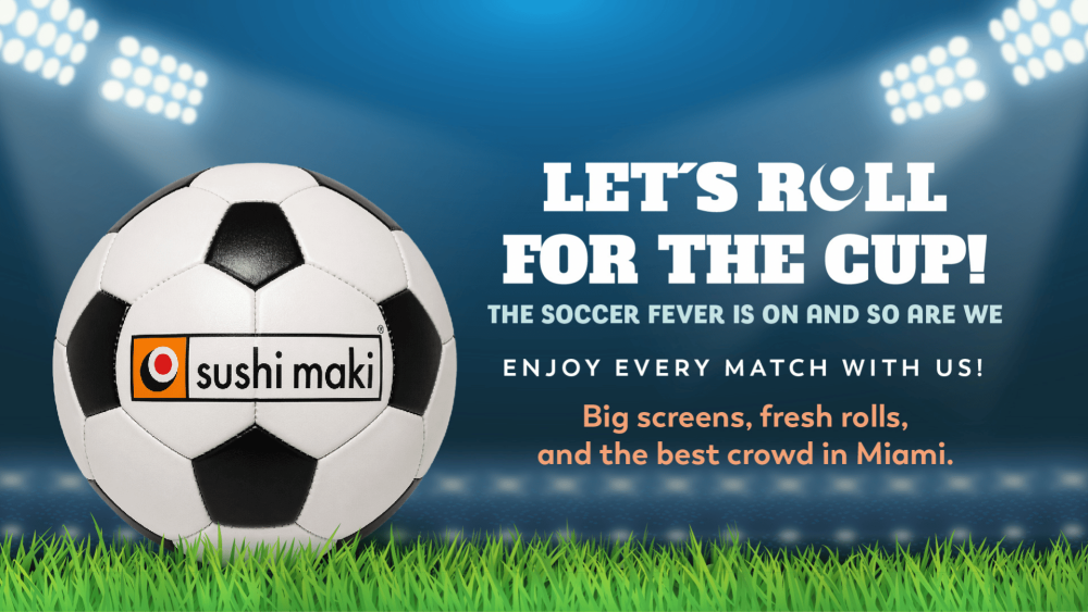 World Cup Games at Sushi Maki
