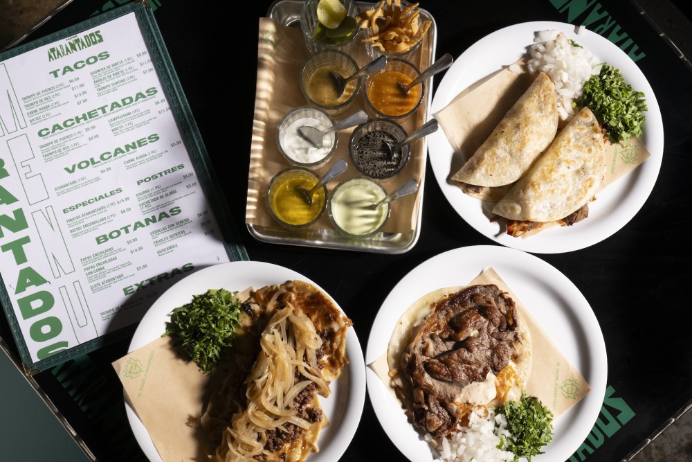 Overhead shot of a few of our menu items.