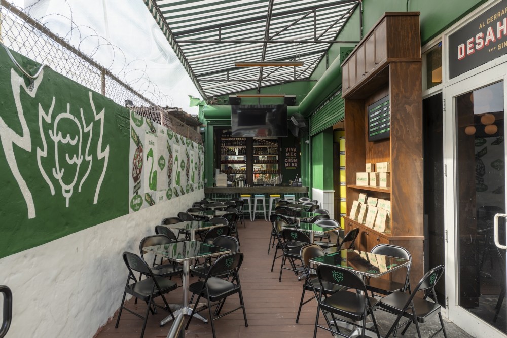 A photo of our outdoor seating area