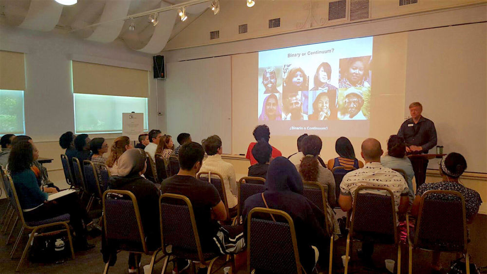 Our research-based curriculum provides a space for the participants to discover for themselves, how their experience of gender and orientation is related to how they interact and be with others.