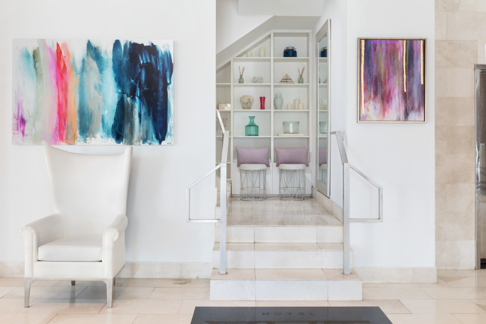YVE Hotel Miami Lobby and Art Installation