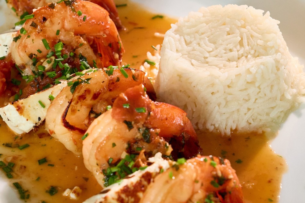 A Fish Called Avalon Jumbo Shrimp Scampi Provencal