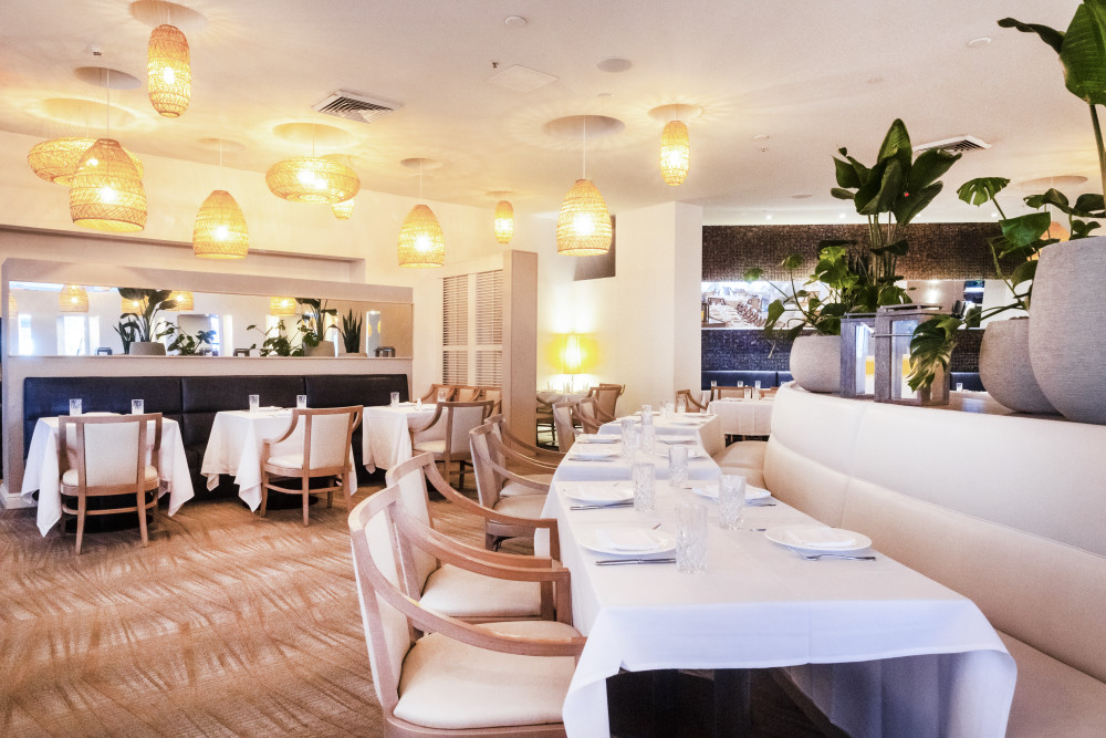 Indoor Seating at Azzurro Italian Restaurant & Bar.