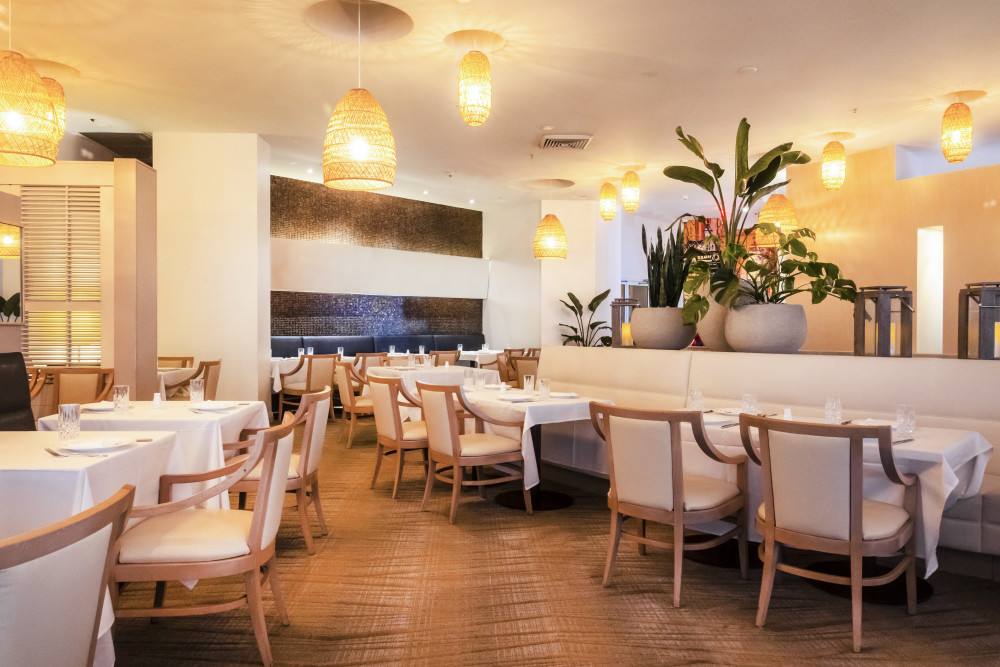 Indoor Seating at Azzurro Italian Restaurant & Bar.