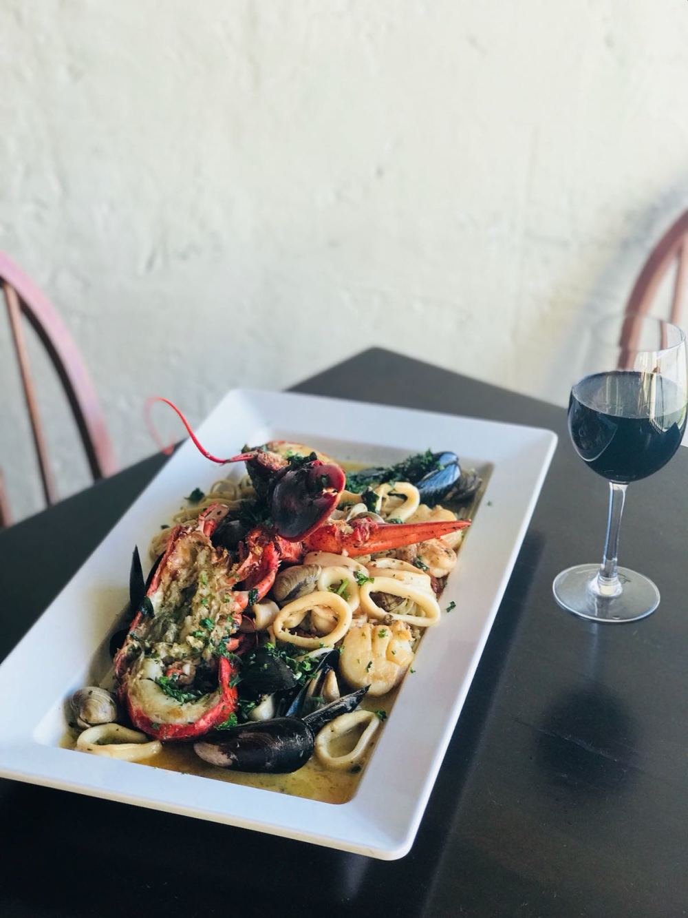 Offering Steak and Seafood options in the restaurant