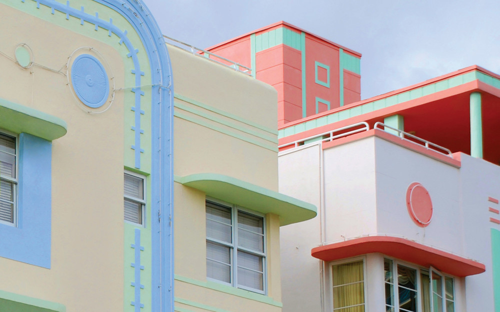 Art deco building on Ocean Drive