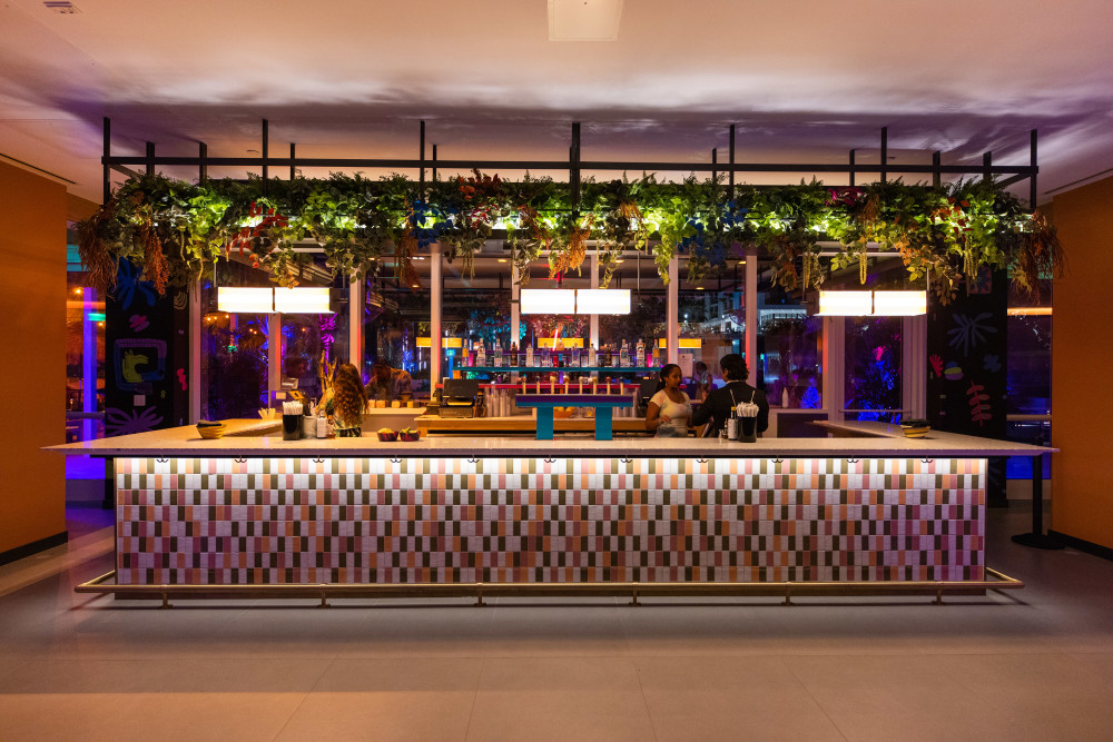 Higher Ground indoor bar