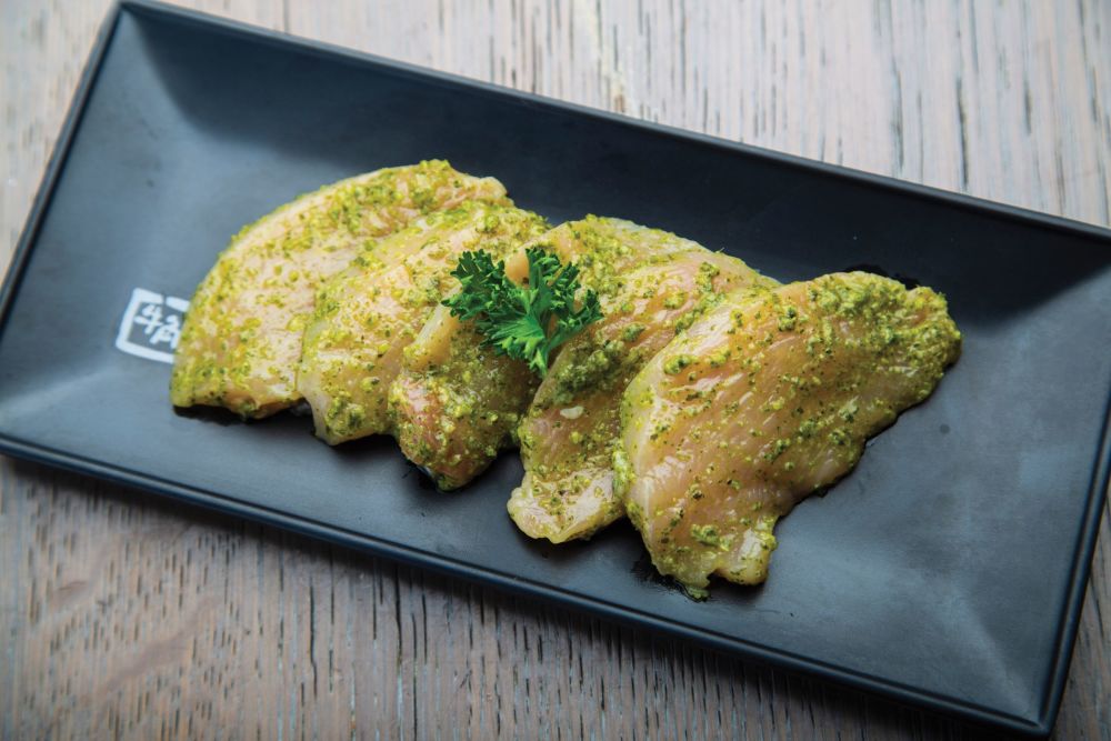 Basil Chicken dish up