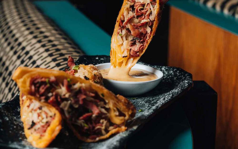 Grutman Pastrami Egg Roll