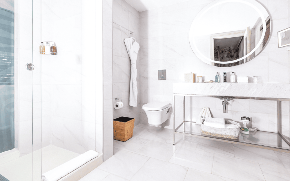 Bath & Personal care
•	Main bathroom mirror with natural light integrated
•	Make-up mirror with light
•	Premium Vegan toiletries
•	In-room safe