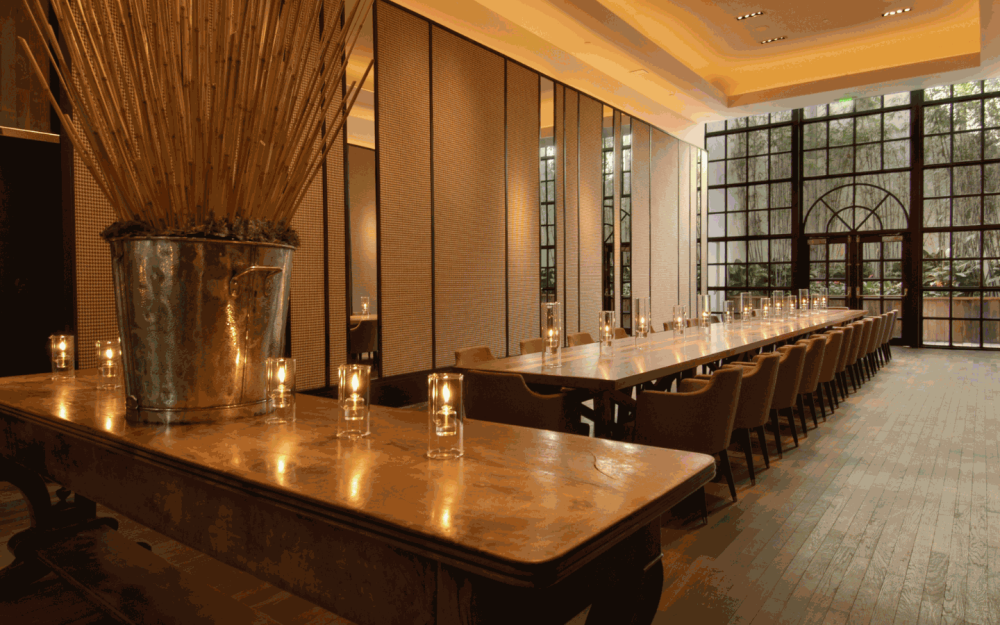 Host an upscale dinner at Bourbon Steak Miami's Private Dining Room that seats up to 40 guests.