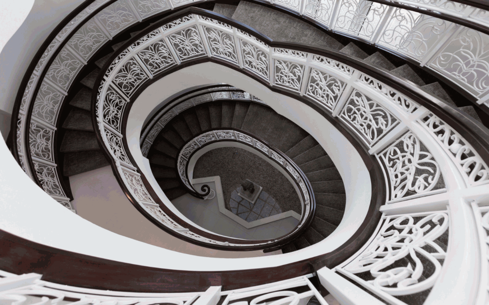 Discover the architectural brilliance at âme Spa and Wellness, as our 3-story staircase guides you throughout our 25,000 sq. foot location.