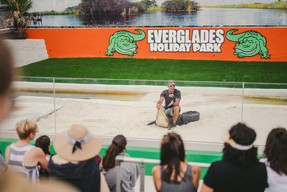 Gator Boys Alligator Rescue team deliver an action packed alligator presentation showcasing the power, behavior, and incredible gator instincts.