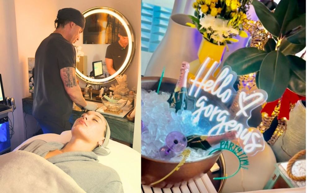 Guest Enjoying the Best Facial in Miami Before her Birthday Celebration.