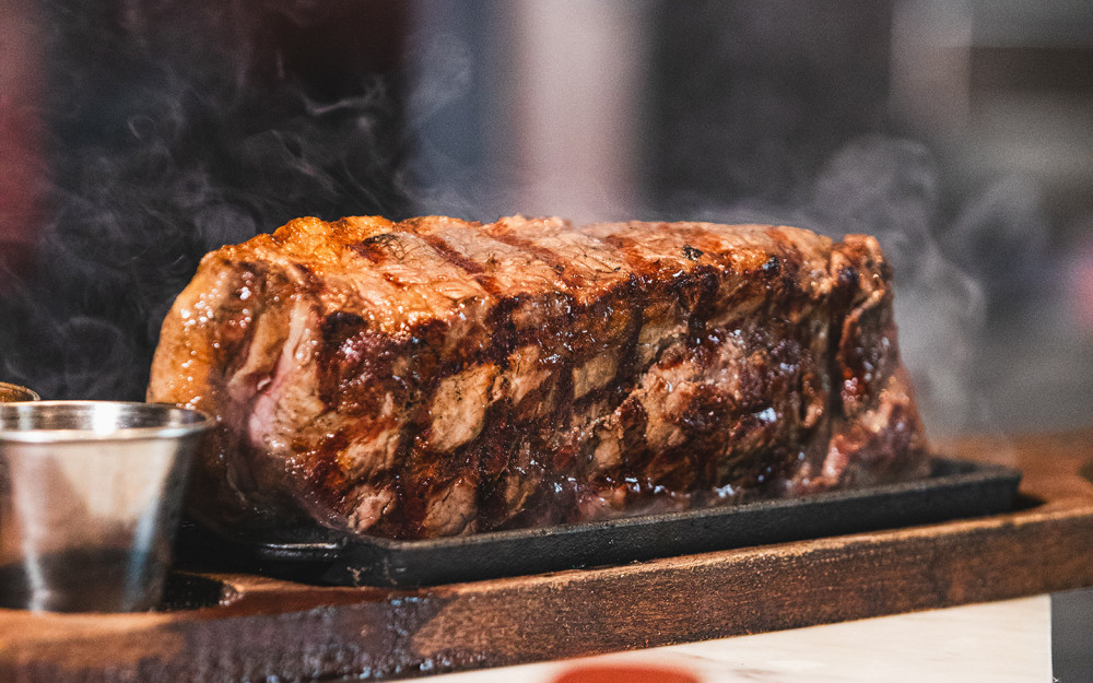 Enjoy a savory perfectly cooked steak