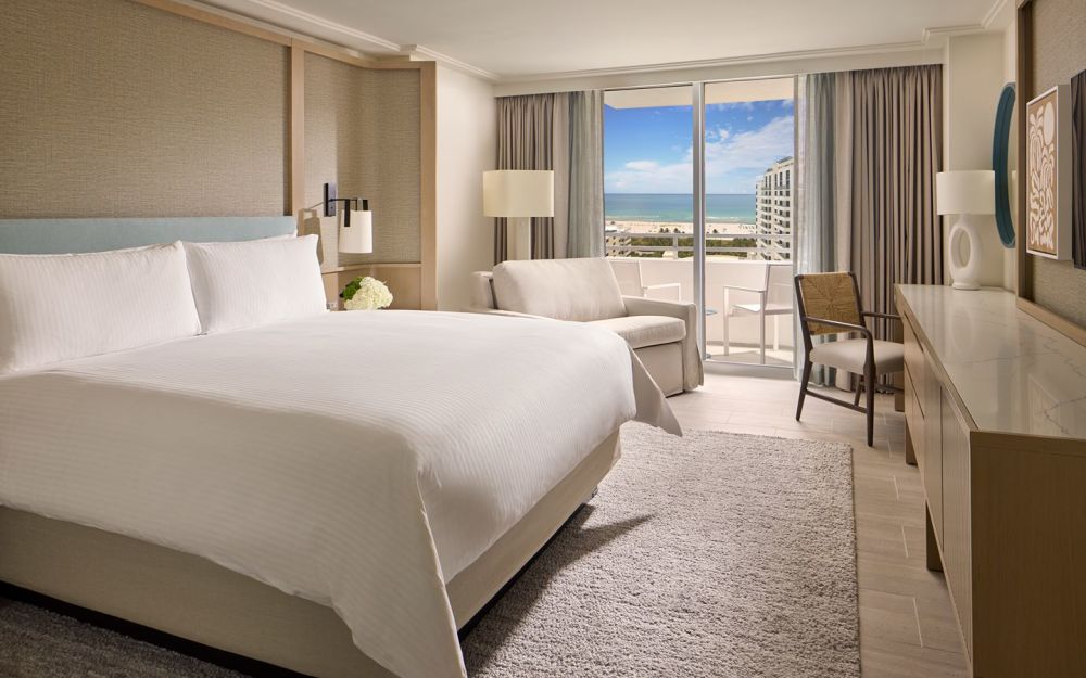 Loews Miami Beach Partial Ocean View King Room with Balcony