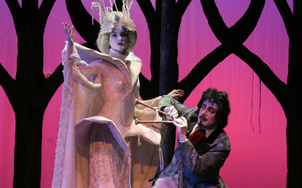 Holly Jones and Raymond Yanez in NARNIA: The Lion, The Witch and The Wardrobe at Actors’ Playhouse at the Miracle Theatre. Photo by Alberto Romeu.