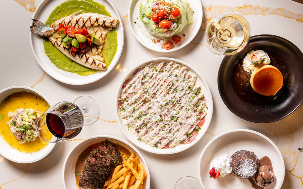 Miami Spice Dinner spread