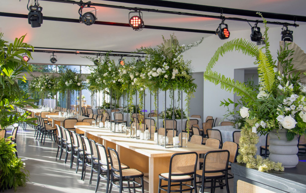 Dinner Reception at Paradise Plaza Event Space.