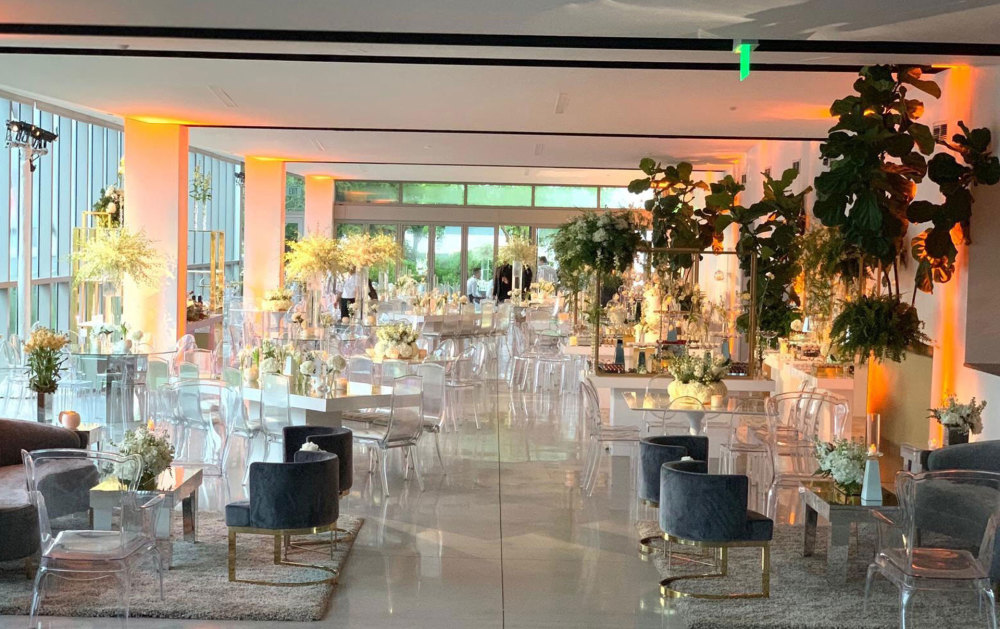 Dinner Reception at Paradise Plaza Event Space.