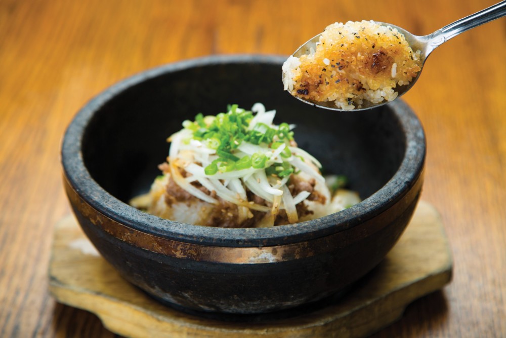 Beef Sukiyaki Bibimbap dish up