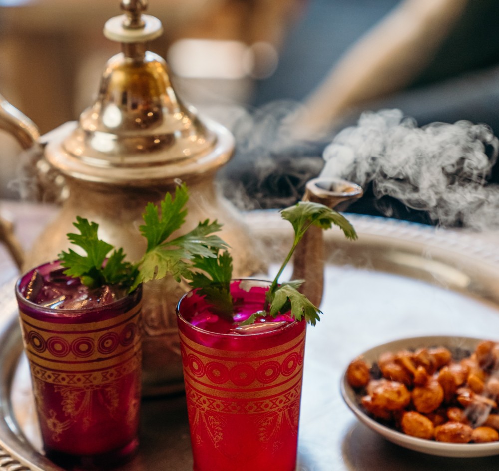 cazadores reposado tequila + jojo's spiced strawberry tea + fresh lime juice