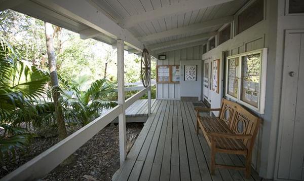 Arch Creek Park & Nature Center Cabin porch