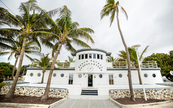 Art Deco Beach Patrol Headquarters at Lummus Park on South Beach