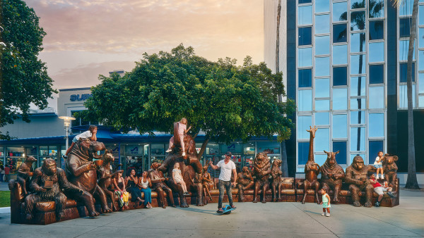Visit The Wild Couch Party by Gillie and Marc on the 400 block of Lincoln Road - an interactive contemporary sculpture!
