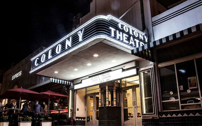 Colony Theatre marquee and entrance.