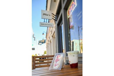 Outdoor Seating at Milos