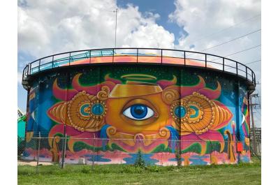 Perpetual Perception - Water Tank Mural