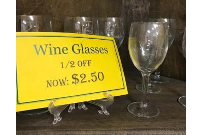 Wine glasses - 12 off