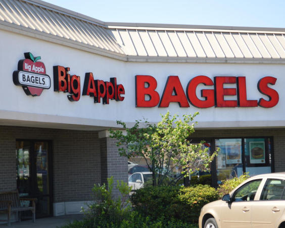 Big Apple Bagels in Avon Indiana Store Front