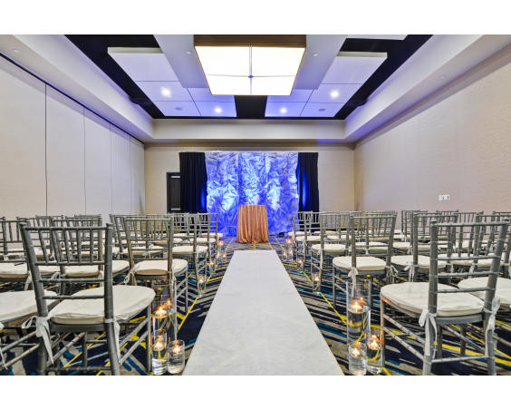 Hadley Ballroom at Embassy Suites Plainfield Indiana - Wedding Set Up