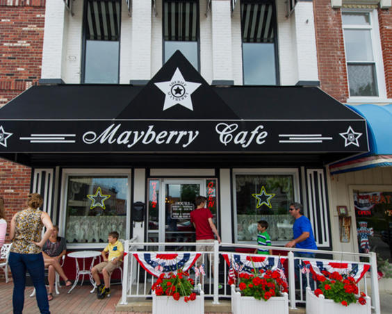 Mayberry Cafe | Exterior in summer