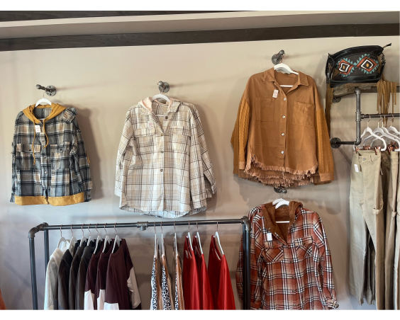 clothing store wall display ideas