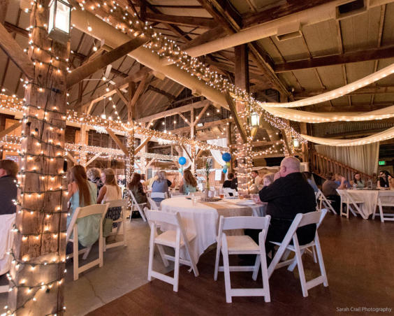 Photography by Sarah Crail - Indoor Wedding Reception