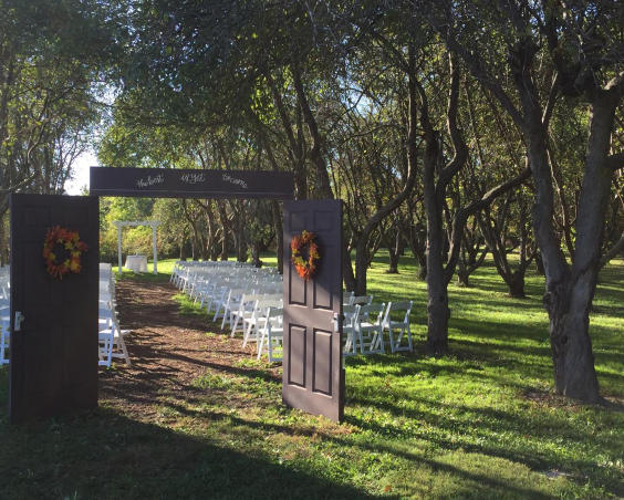Martha's Orcahrd - Outdoor Wedding Set Up