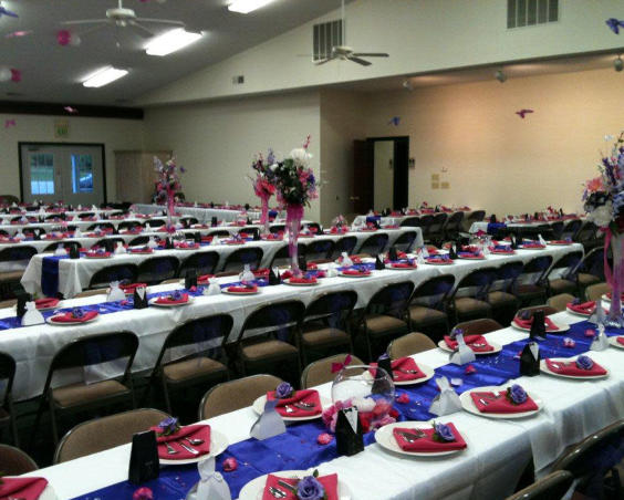 Twin Bridges Golf Club - Wedding Reception Setup