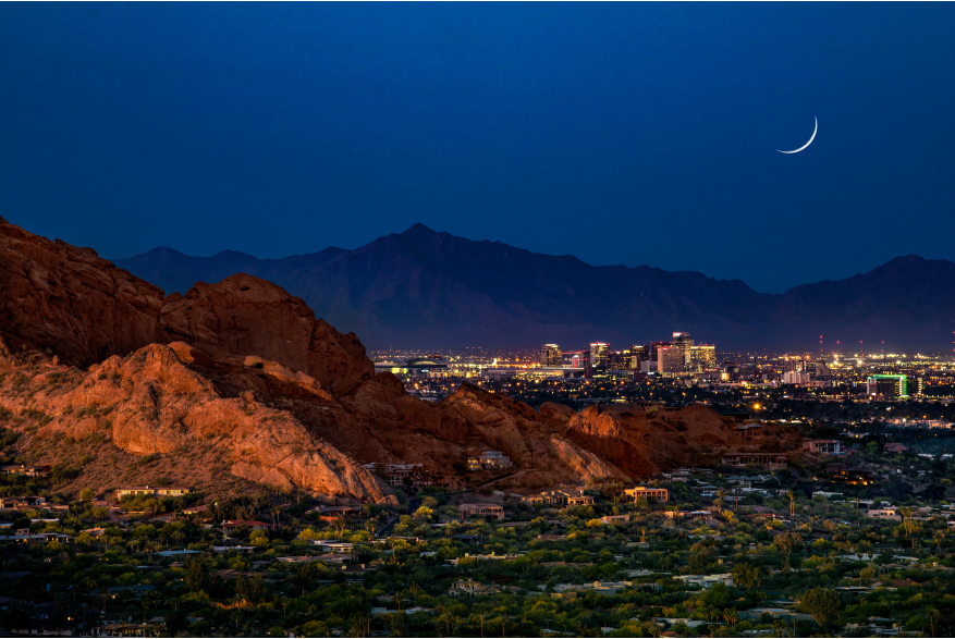 Phoenix Skyline at Night