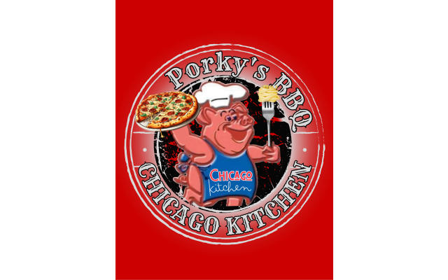 Porky's BBQ & Chicago Kitchen Logo