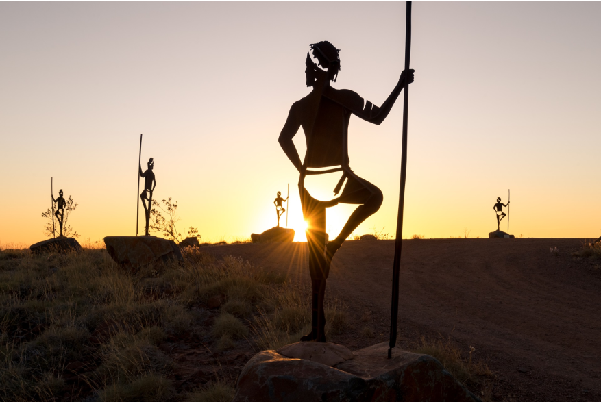 Sculptures on Mt Welcome in Roeboure