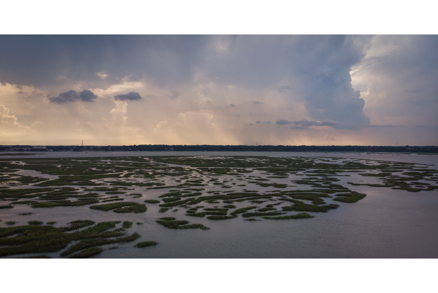 A spectacular rainy sky over the South Carolina coast