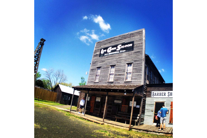 Front exterior of the Spindletop Saloon