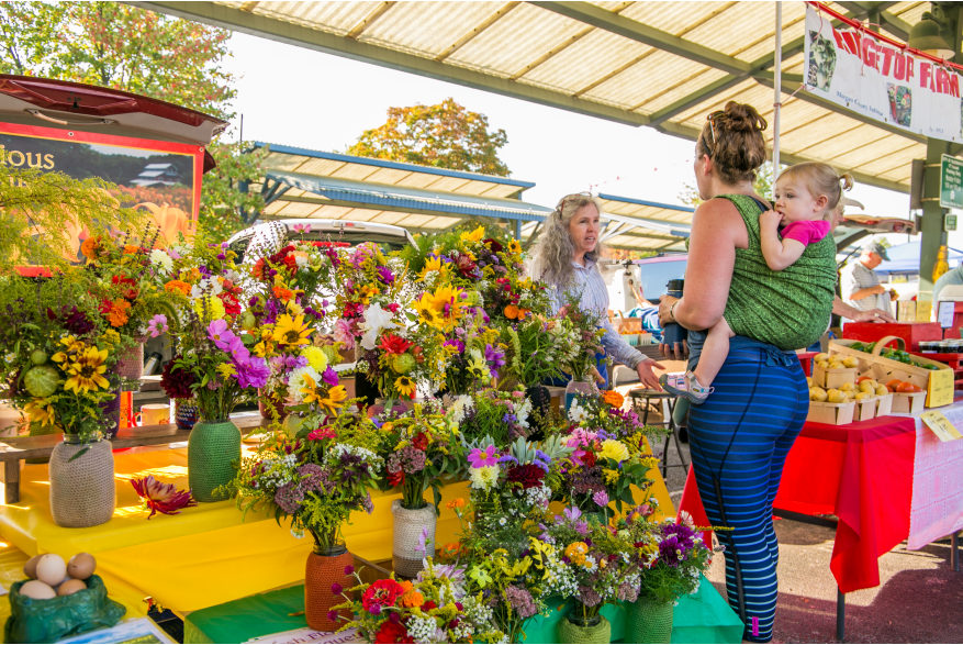 farmers market flowers