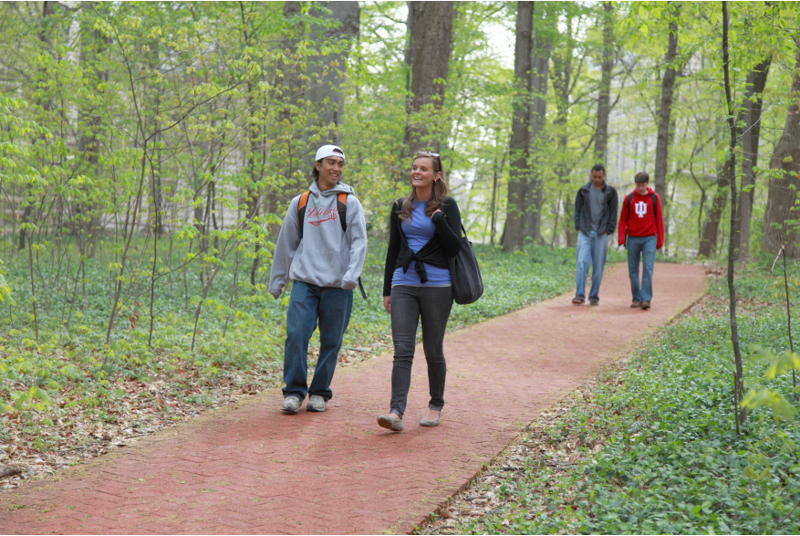 Students in Dunn's Woods