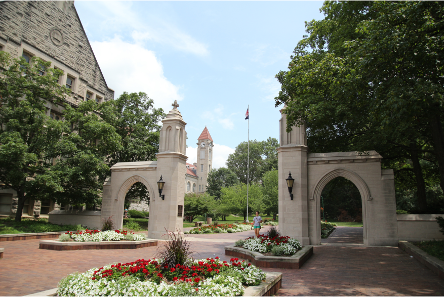 Sample Gates and IU Student Building
