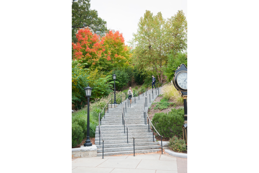The Higgins Staircase at Boston College, Chestnut Hill, MA